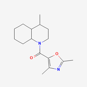 (2,4-dimethyl-1,3-oxazol-5-yl)-(4-methyl-3,4,4a,5,6,7,8,8a-octahydro-2H-quinolin-1-yl)methanone