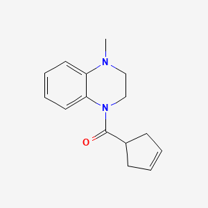 Cyclopent-3-en-1-yl-(4-methyl-2,3-dihydroquinoxalin-1-yl)methanone