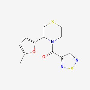 [3-(5-Methylfuran-2-yl)thiomorpholin-4-yl]-(1,2,5-thiadiazol-3-yl)methanone