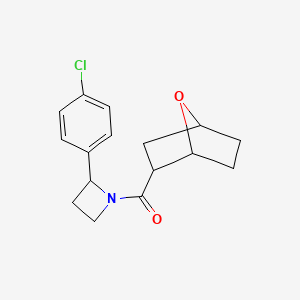 [2-(4-Chlorophenyl)azetidin-1-yl]-(7-oxabicyclo[2.2.1]heptan-2-yl)methanone