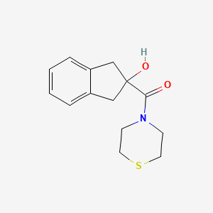 (2-Hydroxy-1,3-dihydroinden-2-yl)-thiomorpholin-4-ylmethanone