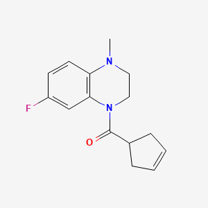 Cyclopent-3-en-1-yl-(7-fluoro-4-methyl-2,3-dihydroquinoxalin-1-yl)methanone