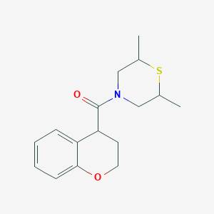 3,4-dihydro-2H-chromen-4-yl-(2,6-dimethylthiomorpholin-4-yl)methanone