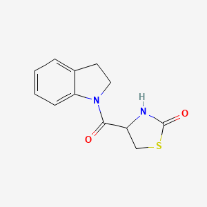 4-(2,3-Dihydroindole-1-carbonyl)-1,3-thiazolidin-2-one