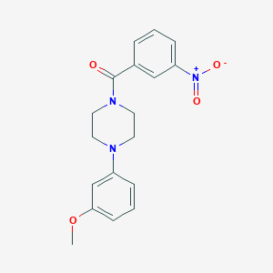 molecular formula C18H19N3O4 B7611016 [4-(3-Methoxyphenyl)piperazin-1-yl](3-nitrophenyl)methanone 