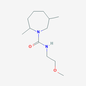 molecular formula C12H24N2O2 B7611031 N-(2-methoxyethyl)-2,6-dimethylazepane-1-carboxamide 