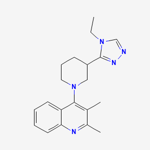 4-[3-(4-Ethyl-1,2,4-triazol-3-yl)piperidin-1-yl]-2,3-dimethylquinoline