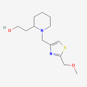 2-[1-[[2-(Methoxymethyl)-1,3-thiazol-4-yl]methyl]piperidin-2-yl]ethanol