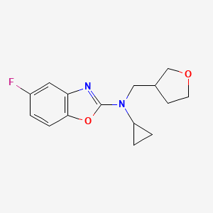 N-cyclopropyl-5-fluoro-N-(oxolan-3-ylmethyl)-1,3-benzoxazol-2-amine