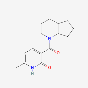 3-(2,3,4,4a,5,6,7,7a-octahydrocyclopenta[b]pyridine-1-carbonyl)-6-methyl-1H-pyridin-2-one