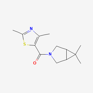 molecular formula C13H18N2OS B7611125 (6,6-Dimethyl-3-azabicyclo[3.1.0]hexan-3-yl)-(2,4-dimethyl-1,3-thiazol-5-yl)methanone 