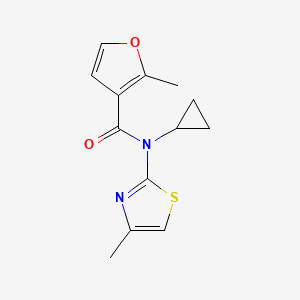 N-cyclopropyl-2-methyl-N-(4-methyl-1,3-thiazol-2-yl)furan-3-carboxamide