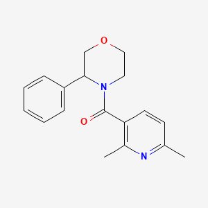 (2,6-Dimethylpyridin-3-yl)-(3-phenylmorpholin-4-yl)methanone