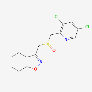 3-[(3,5-Dichloropyridin-2-yl)methylsulfinylmethyl]-4,5,6,7-tetrahydro-1,2-benzoxazole