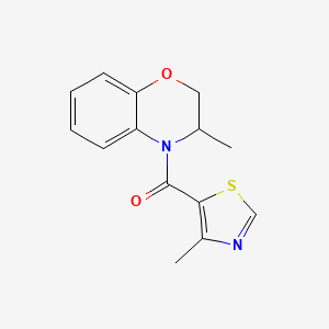 (3-Methyl-2,3-dihydro-1,4-benzoxazin-4-yl)-(4-methyl-1,3-thiazol-5-yl)methanone