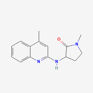 1-Methyl-3-[(4-methylquinolin-2-yl)amino]pyrrolidin-2-one