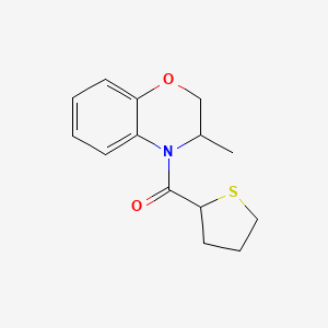 (3-Methyl-2,3-dihydro-1,4-benzoxazin-4-yl)-(thiolan-2-yl)methanone