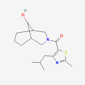 (9-Hydroxy-3-azabicyclo[3.3.1]nonan-3-yl)-[2-methyl-4-(2-methylpropyl)-1,3-thiazol-5-yl]methanone