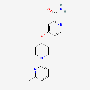 4-[1-(6-Methylpyridin-2-yl)piperidin-4-yl]oxypyridine-2-carboxamide