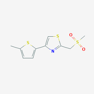 2-(Methylsulfonylmethyl)-4-(5-methylthiophen-2-yl)-1,3-thiazole