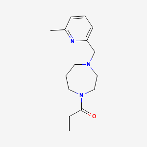 1-[4-[(6-Methylpyridin-2-yl)methyl]-1,4-diazepan-1-yl]propan-1-one