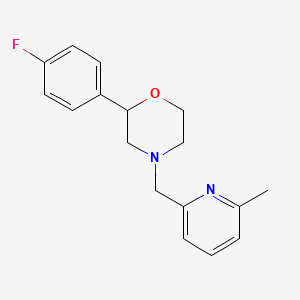 2-(4-Fluorophenyl)-4-[(6-methylpyridin-2-yl)methyl]morpholine