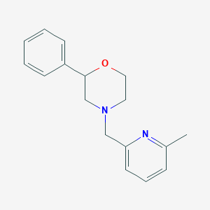 4-[(6-Methylpyridin-2-yl)methyl]-2-phenylmorpholine