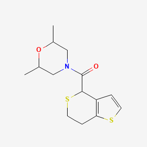 6,7-dihydro-4H-thieno[3,2-c]thiopyran-4-yl-(2,6-dimethylmorpholin-4-yl)methanone