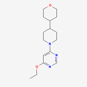 4-Ethoxy-6-[4-(oxan-4-yl)piperidin-1-yl]pyrimidine