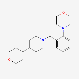 4-[2-[[4-(Oxan-4-yl)piperidin-1-yl]methyl]phenyl]morpholine