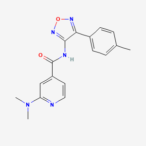 2-(dimethylamino)-N-[4-(4-methylphenyl)-1,2,5-oxadiazol-3-yl]pyridine-4-carboxamide