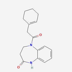 5-[2-(cyclohexen-1-yl)acetyl]-3,4-dihydro-1H-1,5-benzodiazepin-2-one