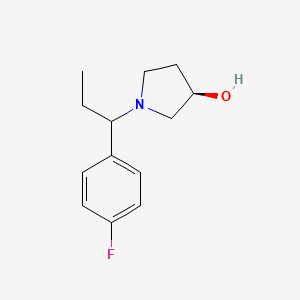 (3R)-1-[1-(4-fluorophenyl)propyl]pyrrolidin-3-ol