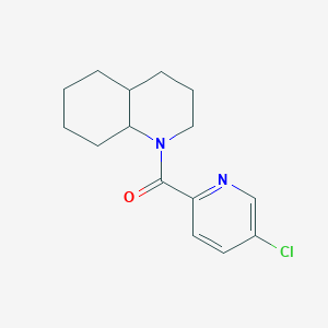 3,4,4a,5,6,7,8,8a-octahydro-2H-quinolin-1-yl-(5-chloropyridin-2-yl)methanone