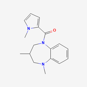 (1,3-dimethyl-3,4-dihydro-2H-1,5-benzodiazepin-5-yl)-(1-methylpyrrol-2-yl)methanone