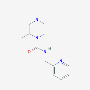 2,4-dimethyl-N-(pyridin-2-ylmethyl)piperazine-1-carboxamide