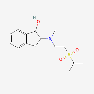 2-[methyl(2-propan-2-ylsulfonylethyl)amino]-2,3-dihydro-1H-inden-1-ol