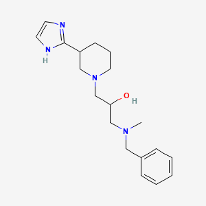 1-[benzyl(methyl)amino]-3-[3-(1H-imidazol-2-yl)piperidin-1-yl]propan-2-ol