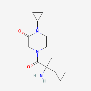 4-(2-Amino-2-cyclopropylpropanoyl)-1-cyclopropylpiperazin-2-one