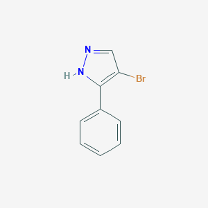 molecular formula C9H7BrN2 B076115 4-Bromo-3-phenyl-1H-pyrazole CAS No. 13808-65-6