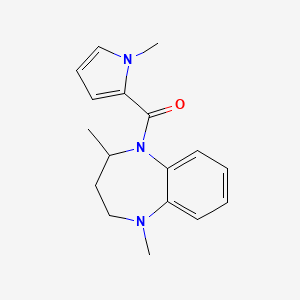 (1,4-dimethyl-3,4-dihydro-2H-1,5-benzodiazepin-5-yl)-(1-methylpyrrol-2-yl)methanone