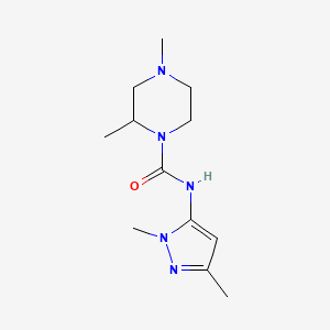 N-(2,5-dimethylpyrazol-3-yl)-2,4-dimethylpiperazine-1-carboxamide