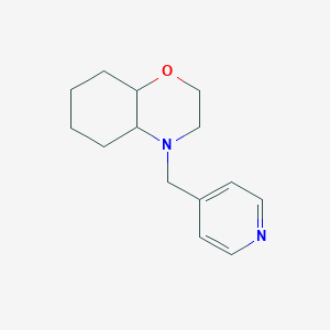 molecular formula C14H20N2O B7611539 4-(Pyridin-4-ylmethyl)-2,3,4a,5,6,7,8,8a-octahydrobenzo[b][1,4]oxazine 