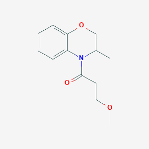 3-Methoxy-1-(3-methyl-2,3-dihydro-1,4-benzoxazin-4-yl)propan-1-one