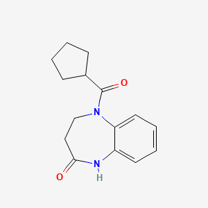 5-(cyclopentanecarbonyl)-3,4-dihydro-1H-1,5-benzodiazepin-2-one