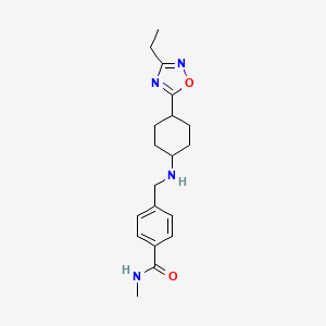 4-[[[4-(3-ethyl-1,2,4-oxadiazol-5-yl)cyclohexyl]amino]methyl]-N-methylbenzamide