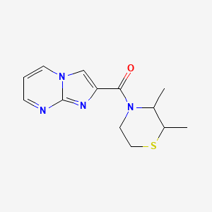 (2,3-Dimethylthiomorpholin-4-yl)-imidazo[1,2-a]pyrimidin-2-ylmethanone