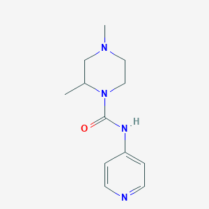 2,4-dimethyl-N-pyridin-4-ylpiperazine-1-carboxamide