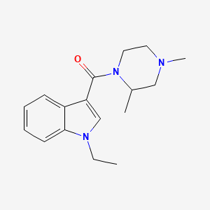 (2,4-Dimethylpiperazin-1-yl)-(1-ethylindol-3-yl)methanone