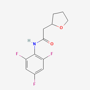 2-(oxolan-2-yl)-N-(2,4,6-trifluorophenyl)acetamide